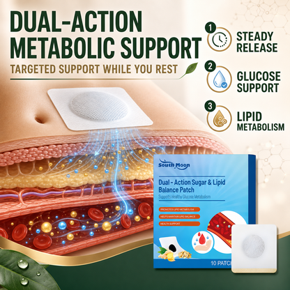 Dual-Action Blood Sugar & Lipid Balance Patch – Overnight Metabolic Support-CU