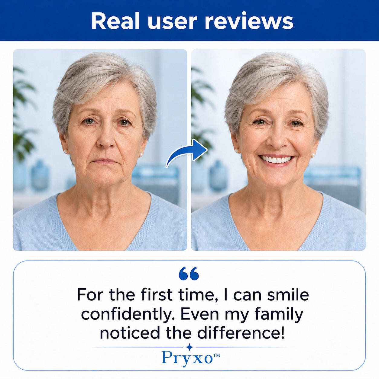 70% off! ⏰Pryxo™ Complete Dentures -- Th