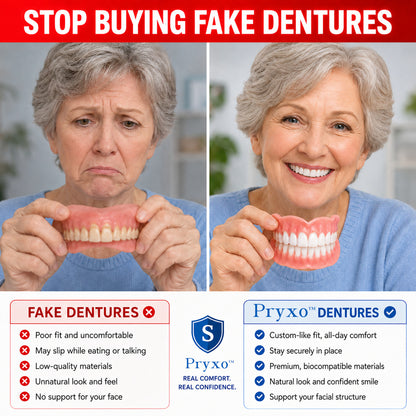 70% off! ⏰Pryxo™ Complete Dentures -- Th
