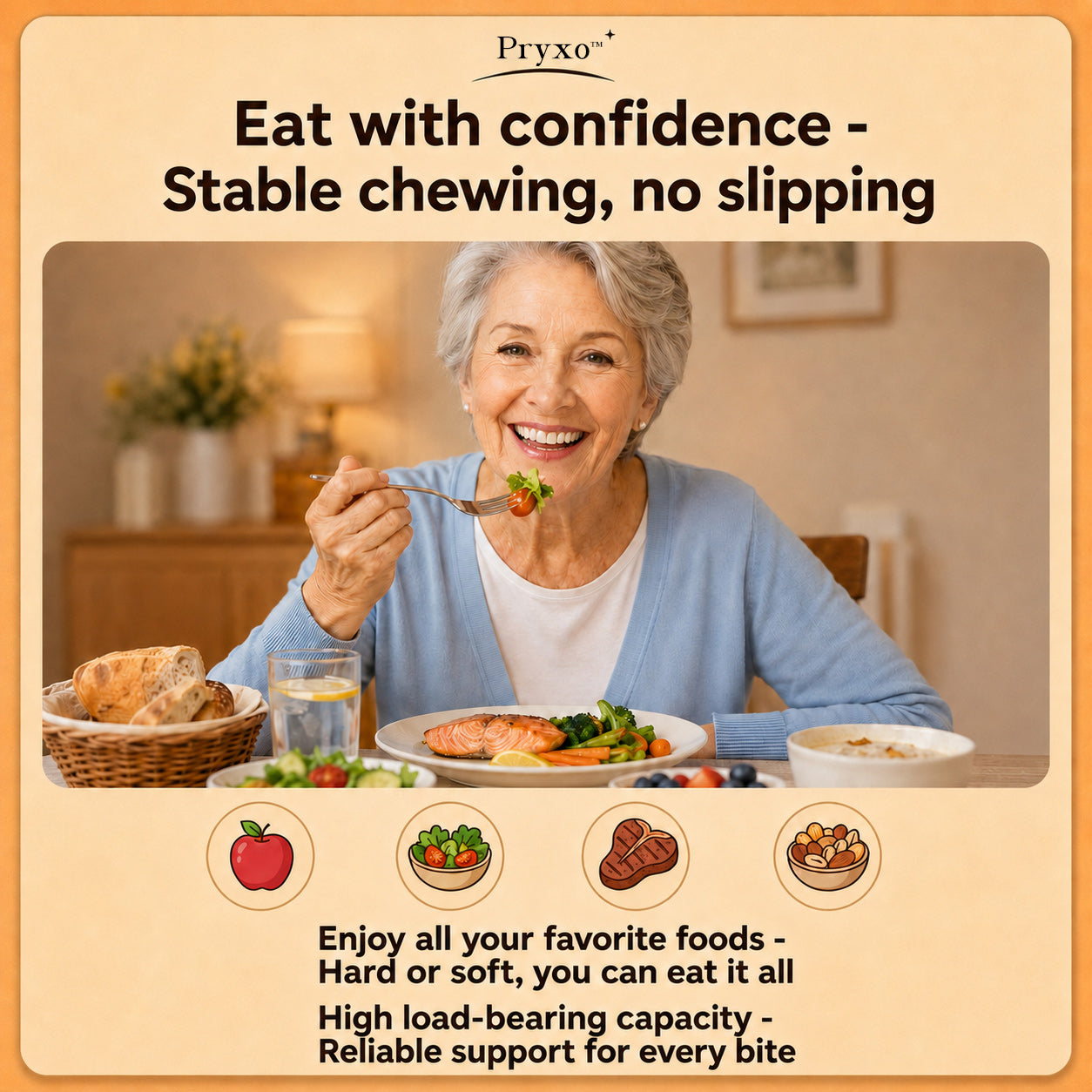 70% off! ⏰Pryxo™ Complete Dentures -- Th