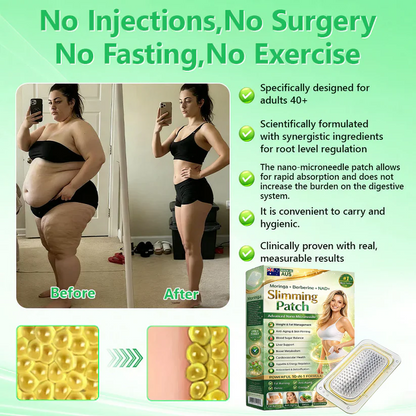 Berberine Slimming Microneedle Patch | 10-in-1 Weight Management Support