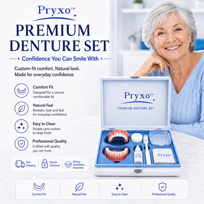 70% off! ⏰Pryxo™ Complete Dentures -- Th