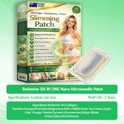 Berberine Slimming Microneedle Patch | 10-in-1 Weight Management Support