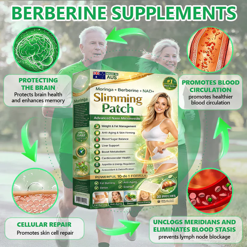 Berberine Slimming Microneedle Patch | 10-in-1 Weight Management Support