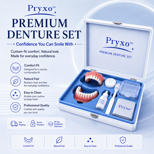 70% off! ⏰Pryxo™ Complete Dentures -- Th