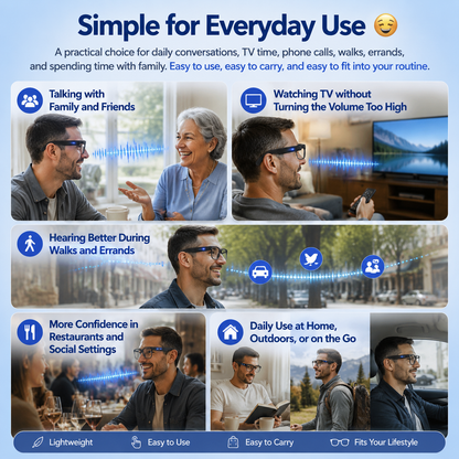 🔥Limited-Time Holiday Special Offer🔥 Clear Hearing, AI Smart Hearing Aid Reading Glasses