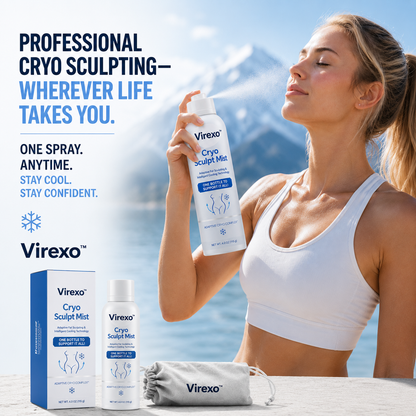 Virexo™  Cryo Sculpt Mist 4-in-1: Adaptive fat-sculpting technology, intelligent cooling, skin defense, and freshness.