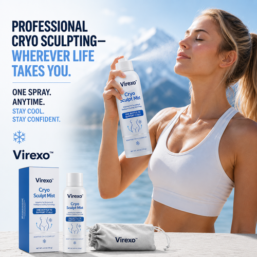 Virexo™  Cryo Sculpt Mist 4-in-1: Adaptive fat-sculpting technology, intelligent cooling, skin defense, and freshness.