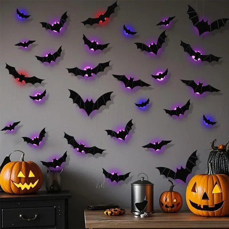 3D LED Bat Wall Decorations
