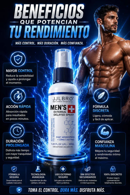 Spray Retardante Masculino JJLBRO® | Más Control y Duración